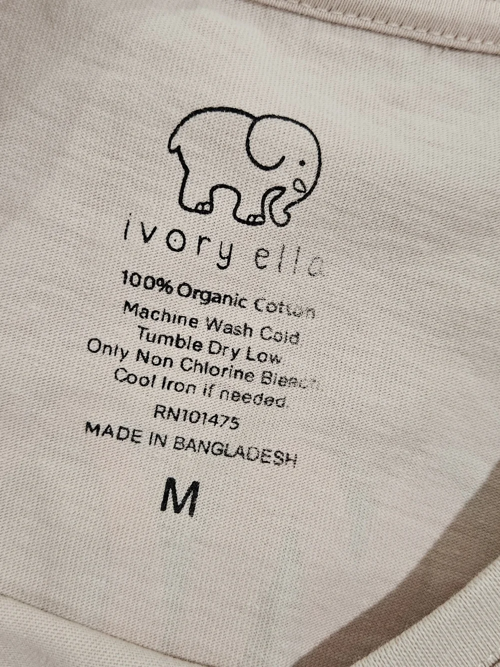 IVORY ELLA Kids Organic Cotton Long-Sleeve Pocket, Blush Pink M